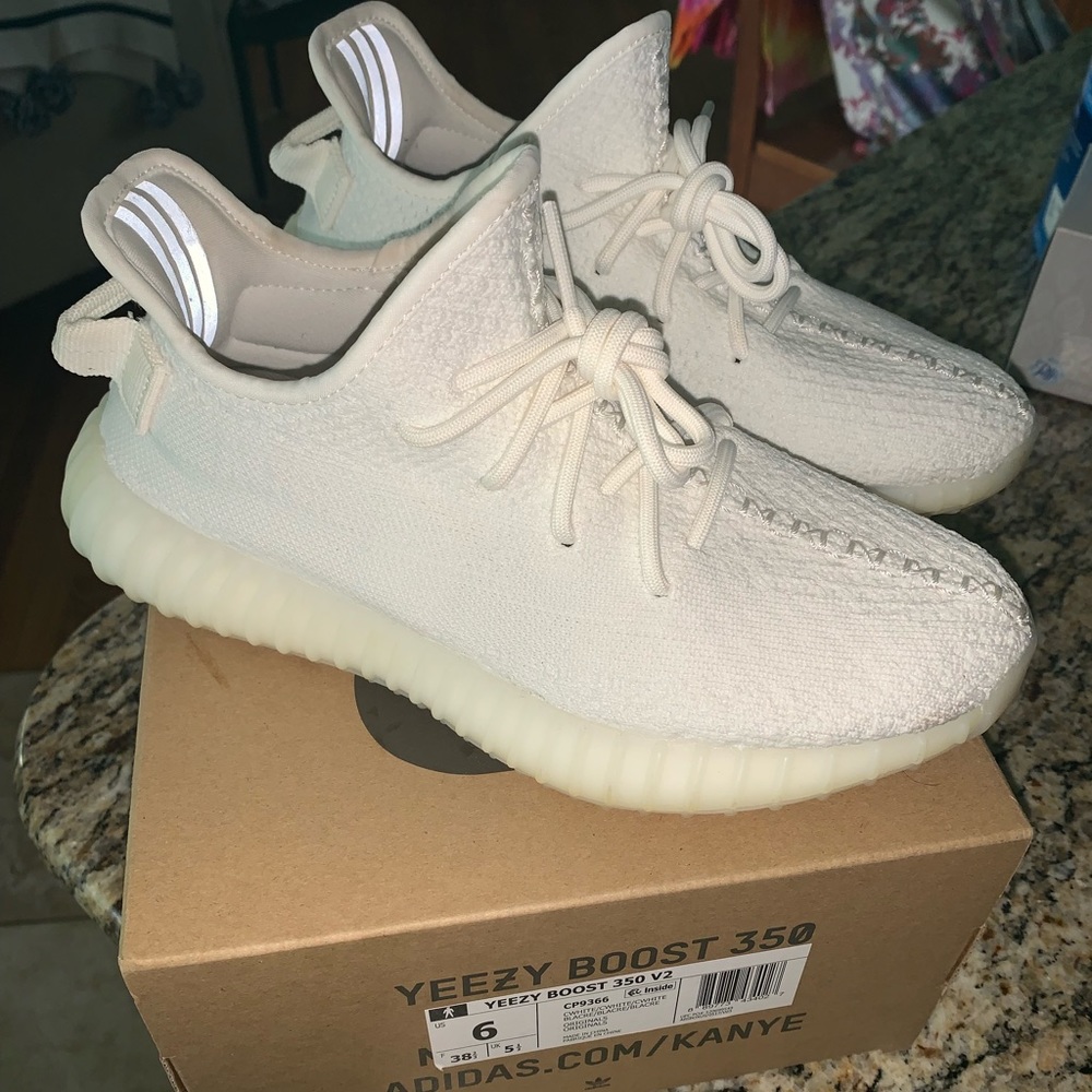 Yeezy Boost 350 V2 All White Sneakers
